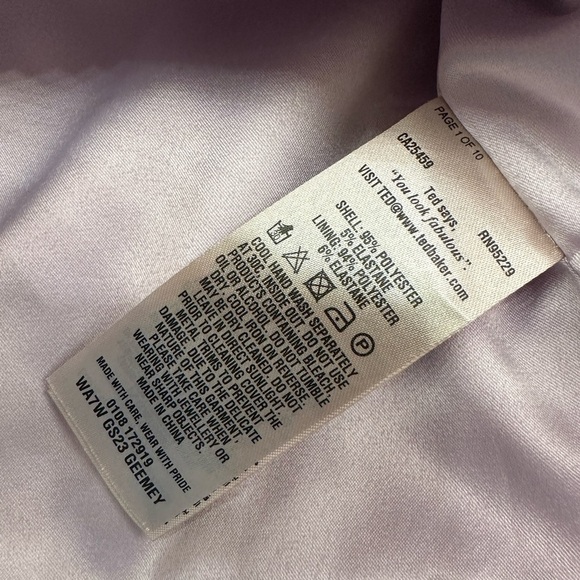 Ted Baker Geemey Neon Poppy Pencil Skirt Nude Pink Floral Print Women’s 8 Midi - Picture 8 of 10